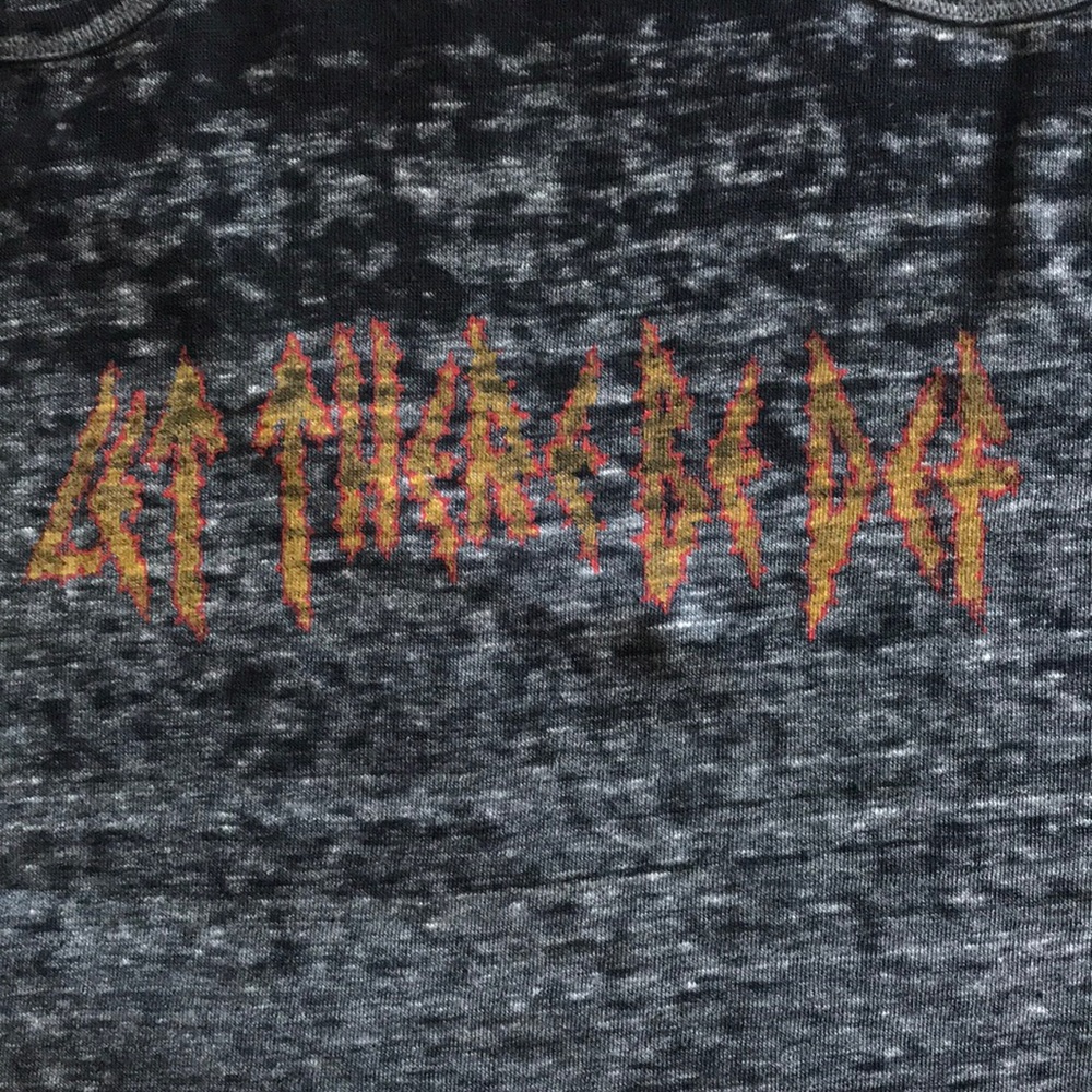 NWT Lucky Brand Def Leppard burnout distressed top - Picture 6 of 8